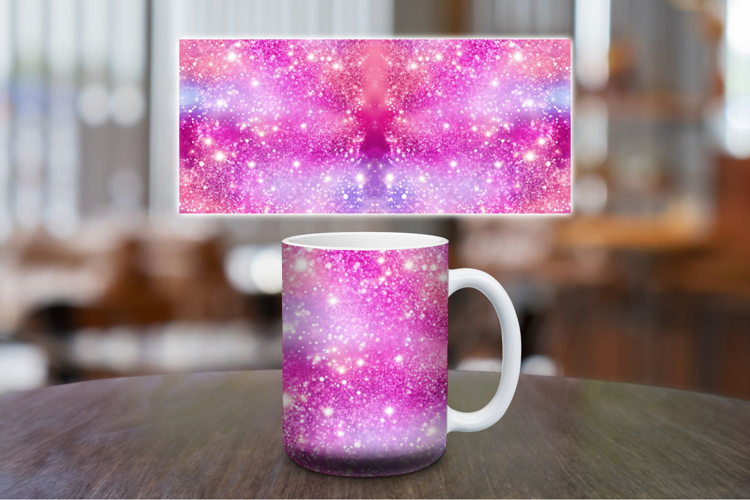 Mug Wrap Sublimation - pastel glitter