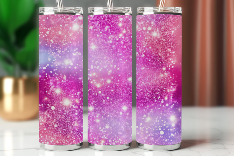 Tumbler Wrap 20 oz - pastel glitter