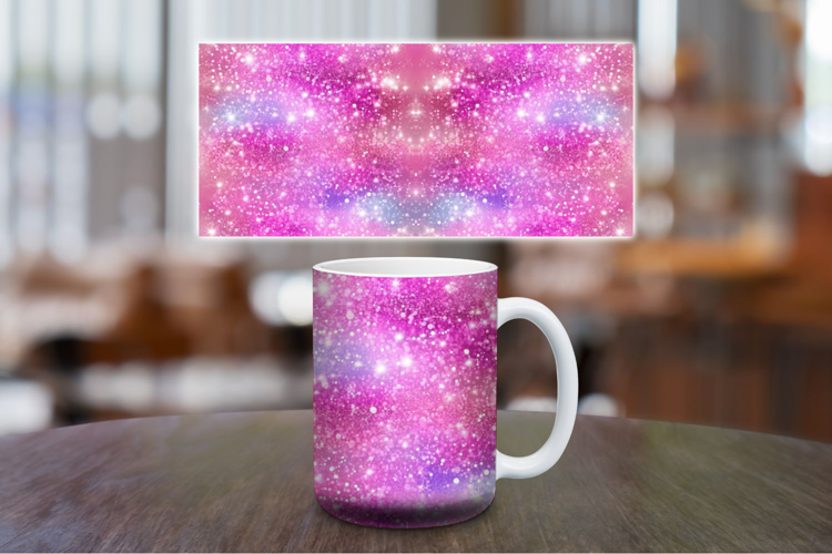 Mug Wrap Sublimation - pastel glitter