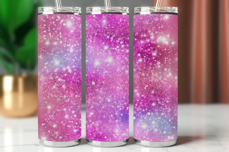 Tumbler Wrap 20 oz - pastel glitter