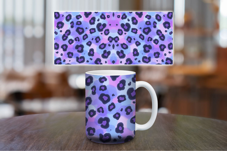 Mug Wrap Sublimation - leopard skin pattern