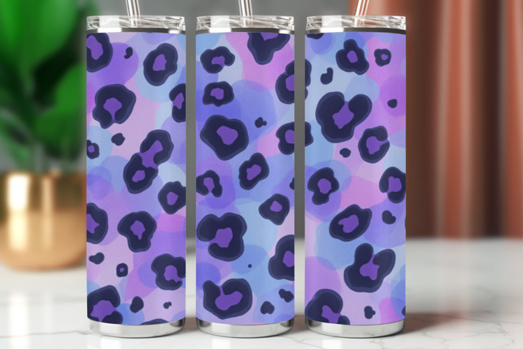 Tumbler Wrap 20 oz - leopard skin pattern