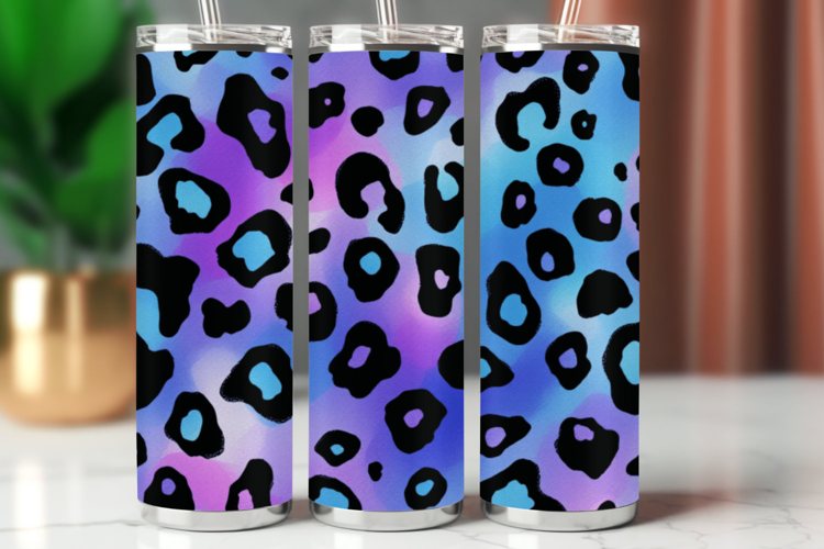 Tumbler Wrap 20 oz - leopard skin pattern