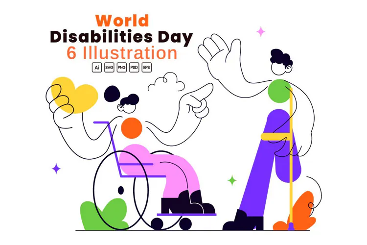 6 World Disabilities Day Illustration