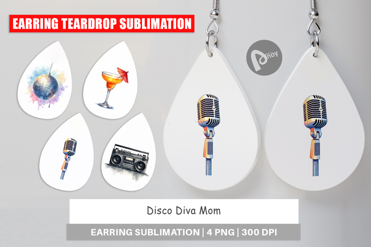 Disco Diva Mom Earring