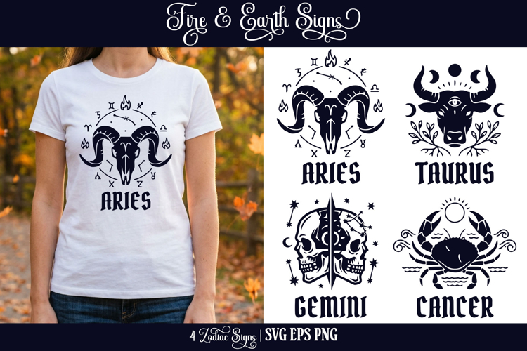 Zodiac Signs VOL I - SVG PNG EPS