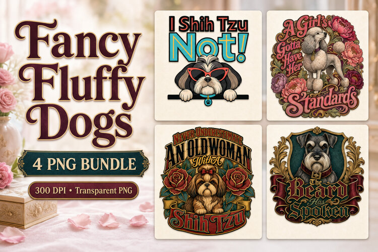 Shih Tzu Poodle Schnauzer Sayings PNG example image 1