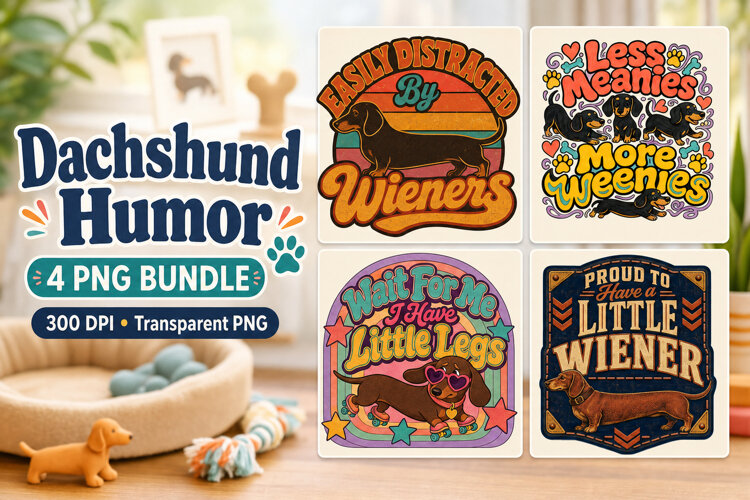 Funny Dachshund Sayings 4 PNG example image 1