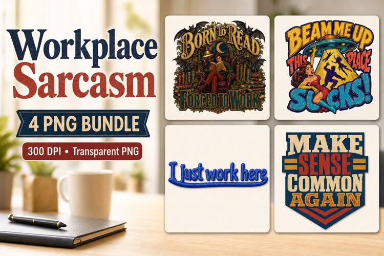 Funny Workplace Sarcasm PNG for Shirts example image 1
