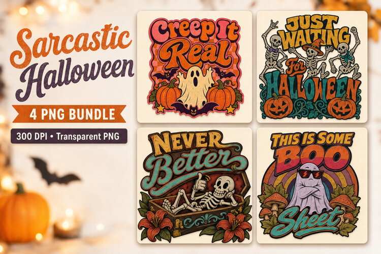 Sarcastic Halloween PNG, Funny Spooky Shirts example image 1