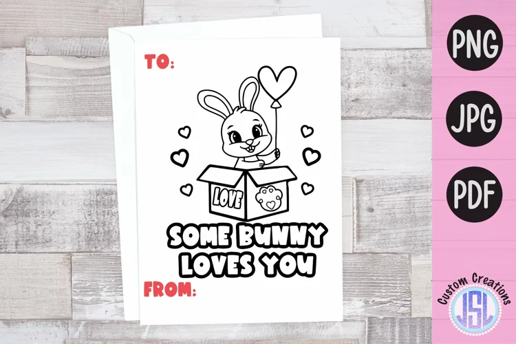 Printable Animal Coloring Valentine Cards Bundle