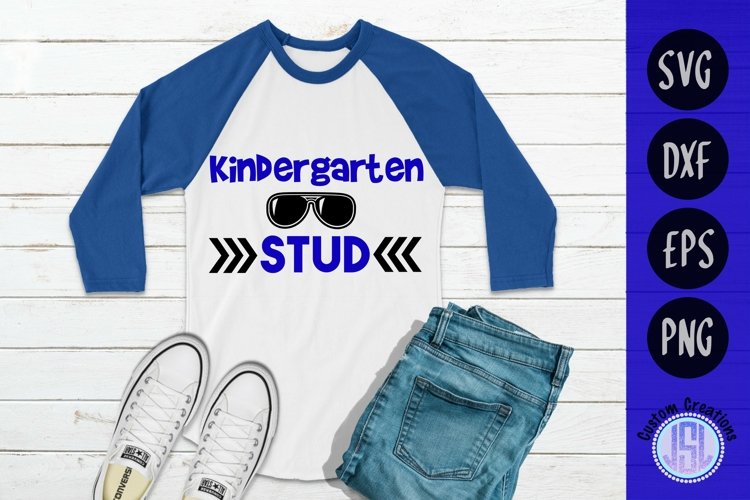 Kindergarten Stud | SVG DXF EPS PNG | School SVG File example image 1