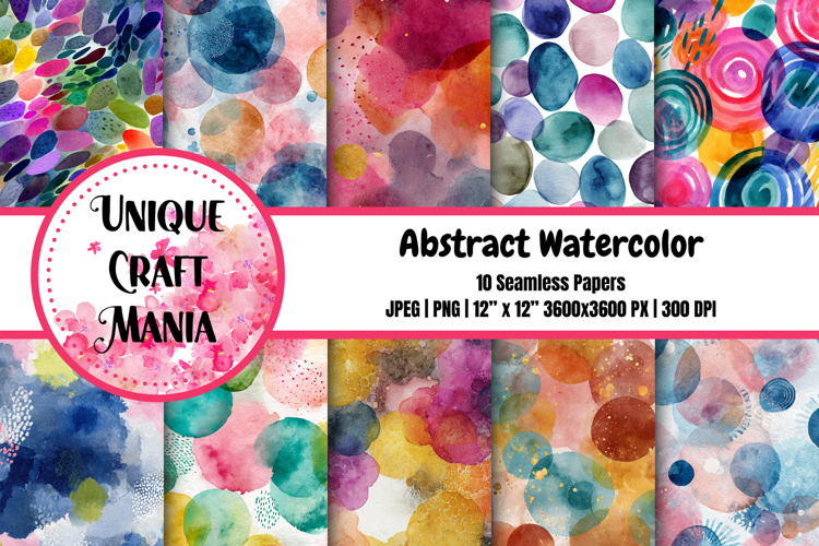 Abstract Watercolor Seamless Pattern