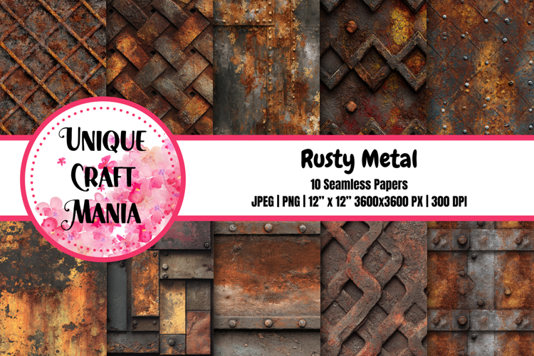 Rusty Metal Seamless Pattern