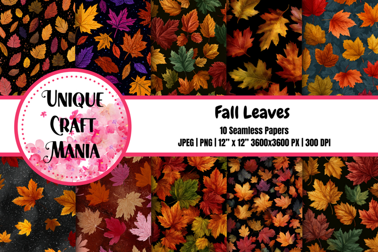 Fall Leaves Seamless Pattern