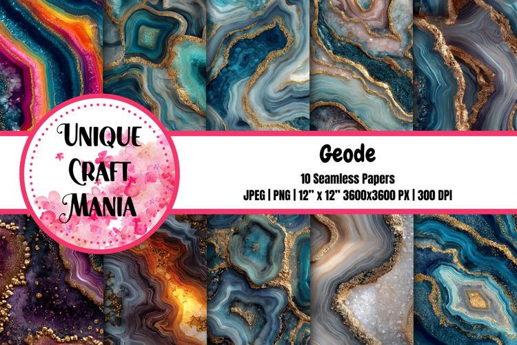 Geode Seamless Pattern