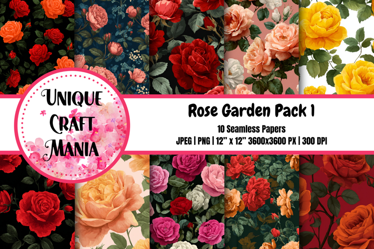 Rose Garden Seamless Pattern