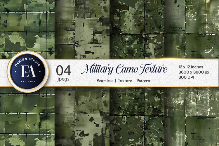 Distressed Military Green Tactical Digital Paper