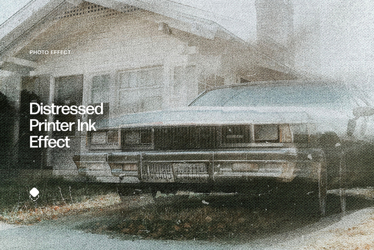 Distressed Print Ink Effect