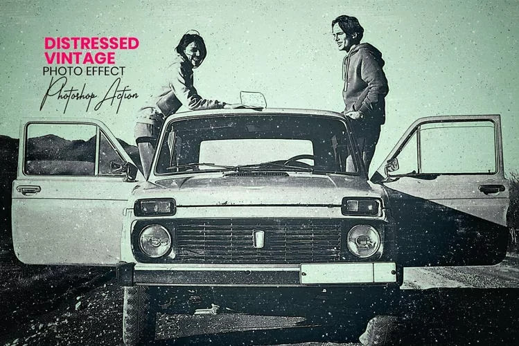 Distressed Vintage Photo Effect