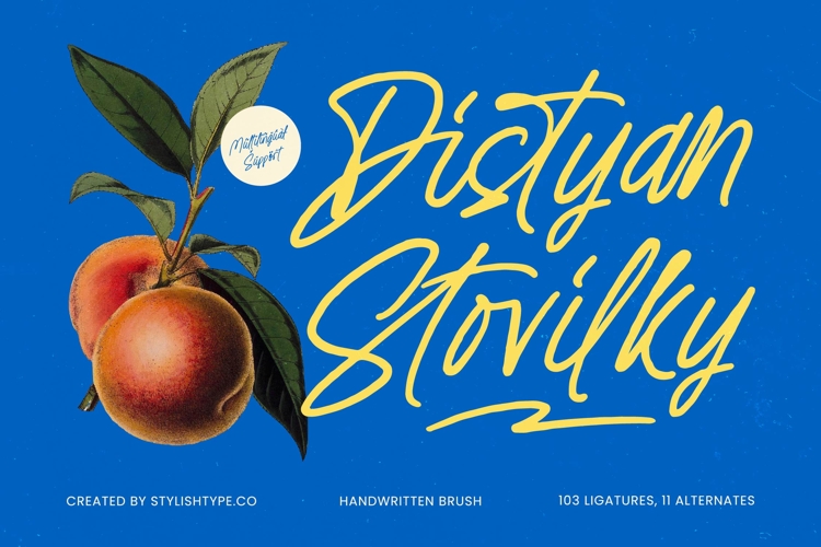Distyan Stovilky Handwritten Brush