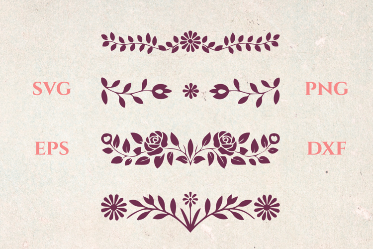 Wild Flowers SVG Dividers