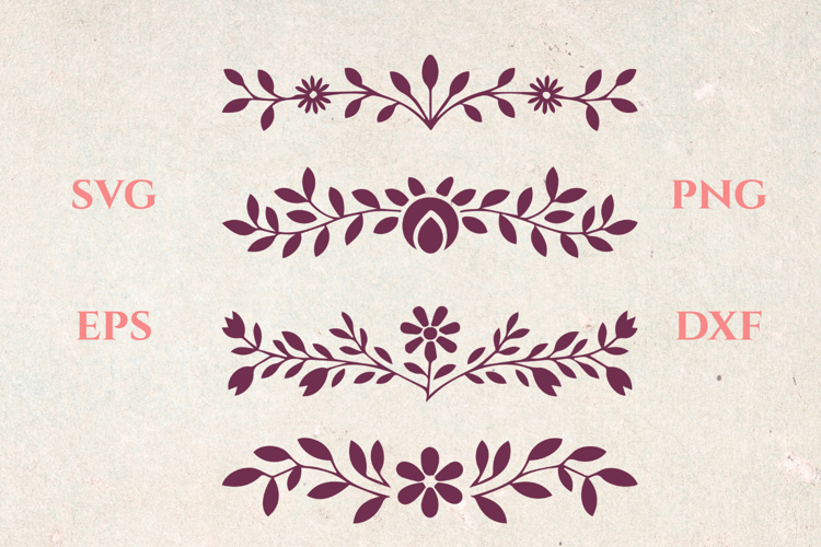 Wild Herbs SVG Dividers
