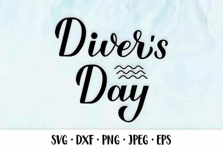 Diver’s Day. Diving SVG