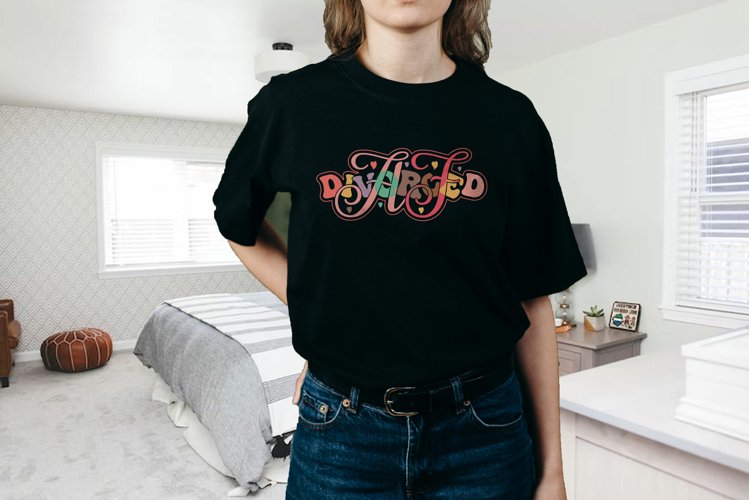 Divorced Af T-Shirt, Funny Single T-Shirt, Divorced Women example image 1