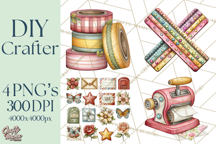 DIY Craft Tools Clipart PNG