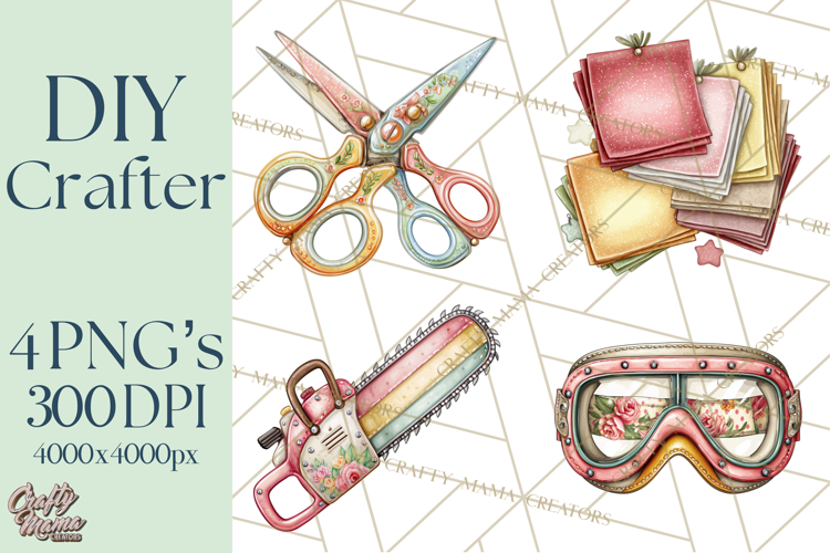 DIY Craft Tools Clipart PNG