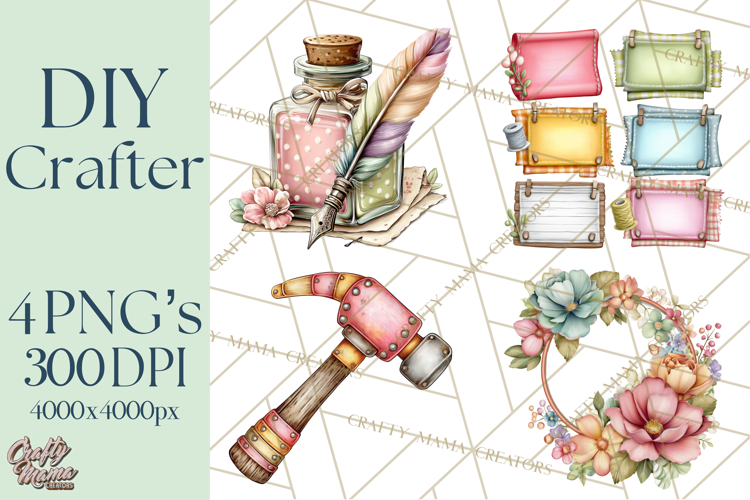 DIY Craft Tools Clipart PNG