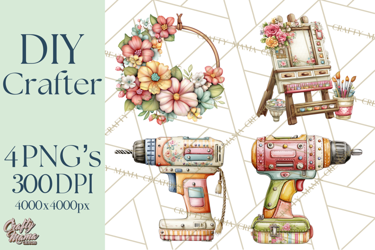 DIY Craft Tools Clipart PNG