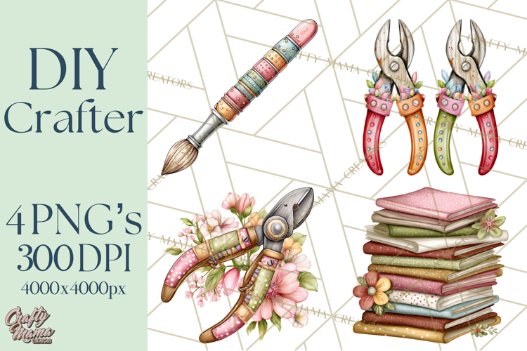 DIY Craft Tools Clipart PNG