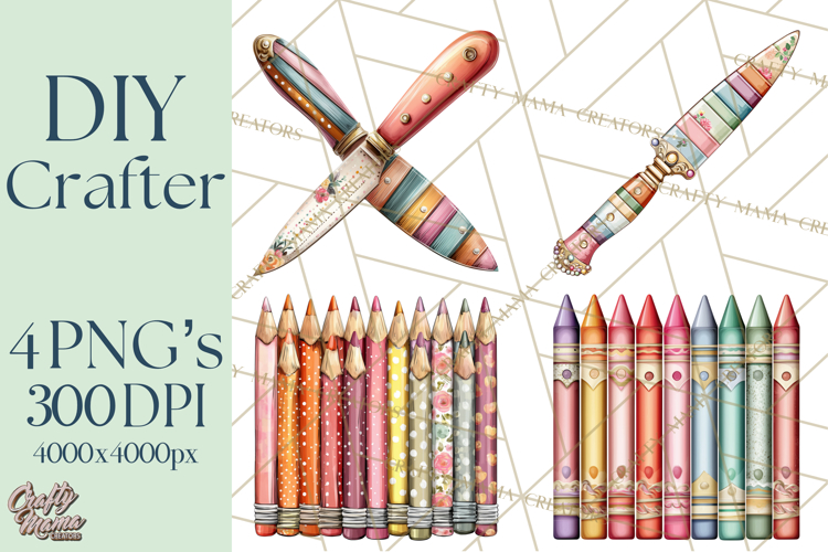DIY Craft Tools Clipart PNG