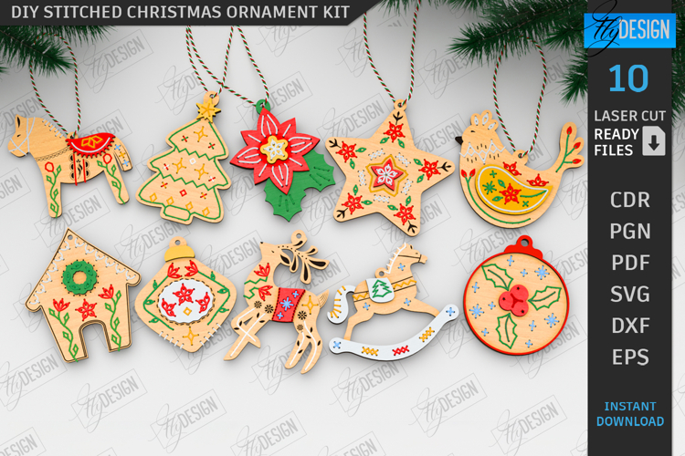 Christmas Ornaments Cross Stitch Patterns Image 12