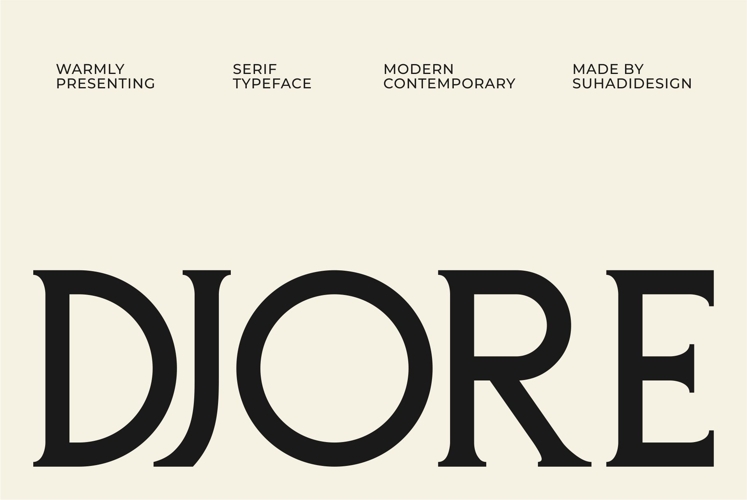 Djore - Serif Typeface Minimal Font