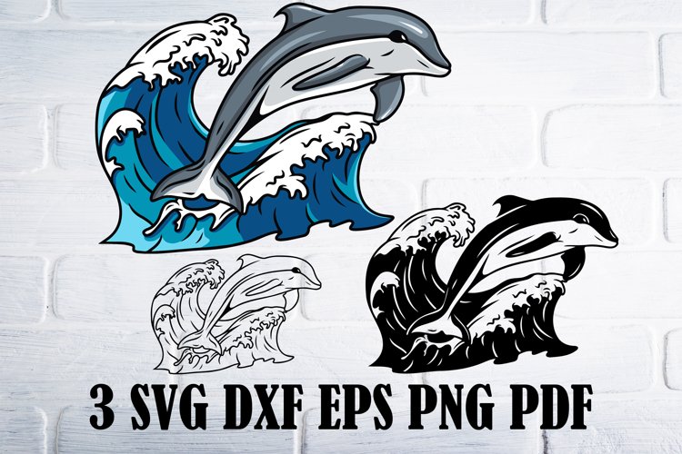Dolphin Svg files for Cricut, Dolphin Clipart png (2088664)