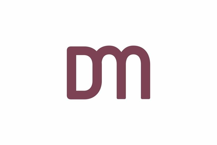 DM logo design vector template example image 1