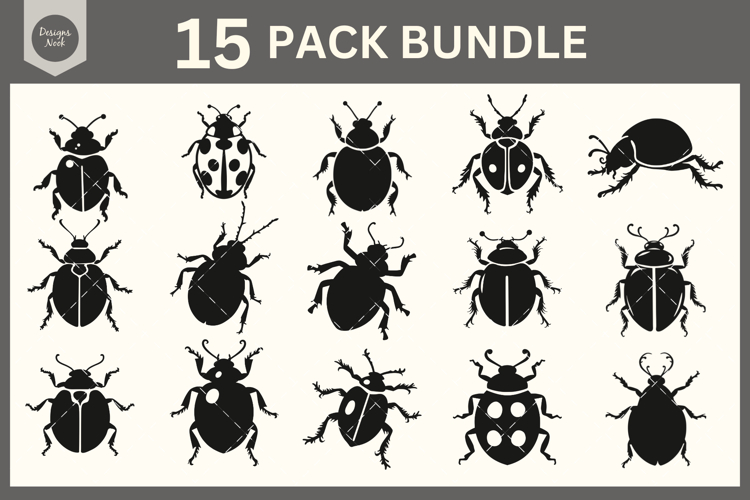 Ladybug SVG Bundle, Insect Cut File for Cricut, Silhouette