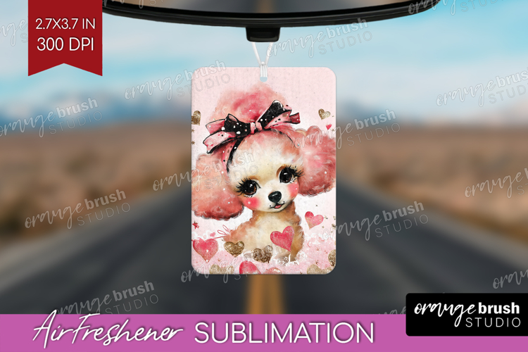 Dog Valentine Air Freshener PNG Cute Valentines Day PNG