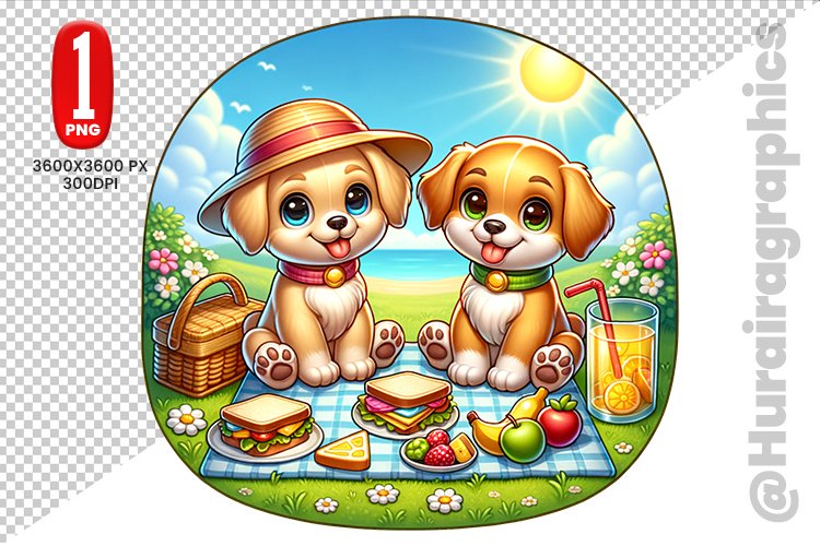 Cute Dog Clipart - PNG File
