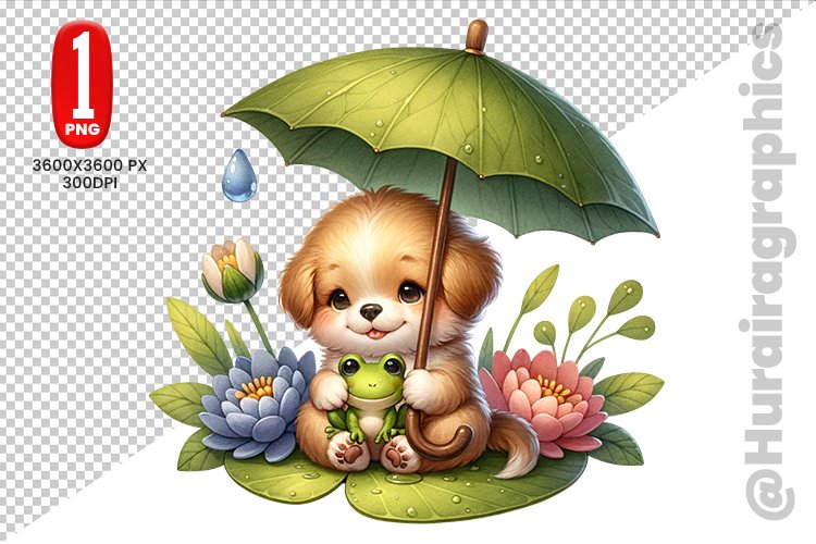 Cute Dog Clipart - PNG File