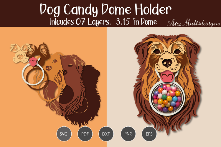 Dog candy dome SVG