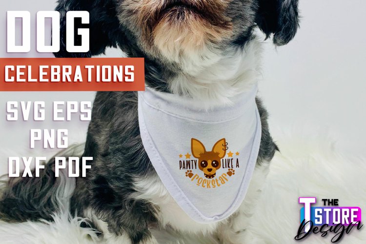 Dog Celebrations SVG Design | Dog SVG Quotes | Dog Design example image 1