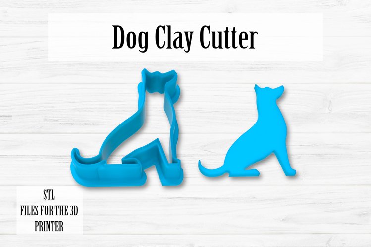 Dog clay cutter STL image 1
