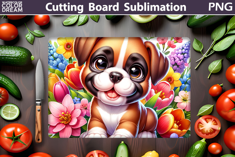 Boxer Cutting Board | Dog Cutting Board