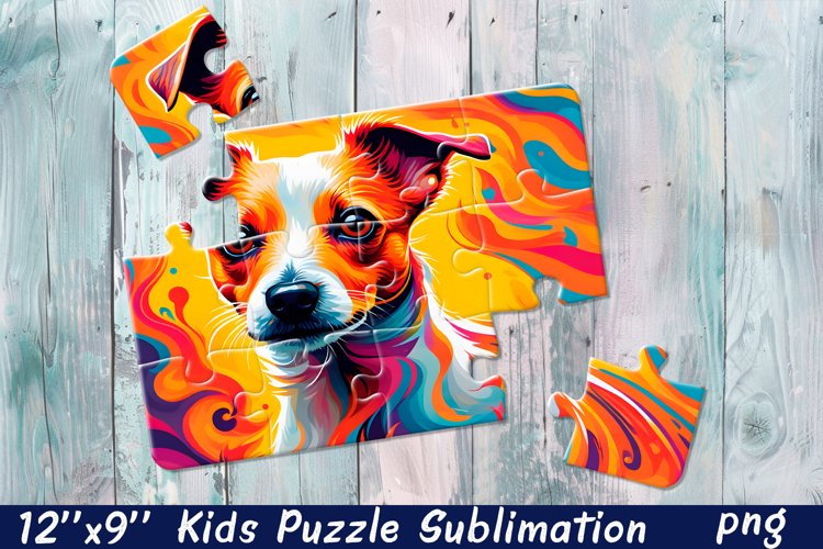 Rainbow dog| Summer Sublimation Puzzle