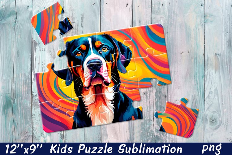 Rainbow dog| Summer Sublimation Puzzle