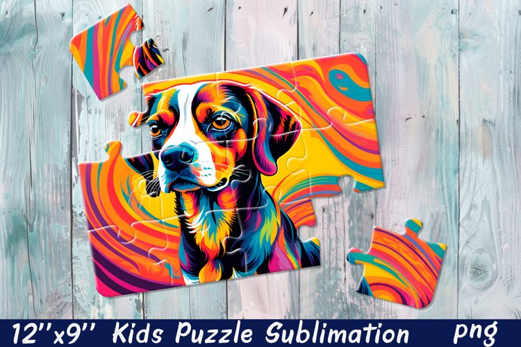 Rainbow dog| Summer Sublimation Puzzle